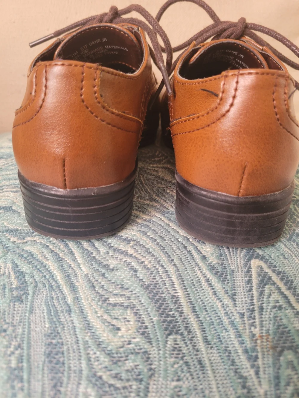 Kids Brown Dress Oxfords Lace-Up Shoes